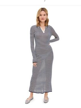 Wayf Stripe Pattern Sweater Dress size L